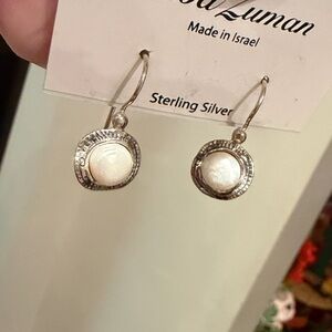 Noa Zuman Sterling Silver Pearl Earrings